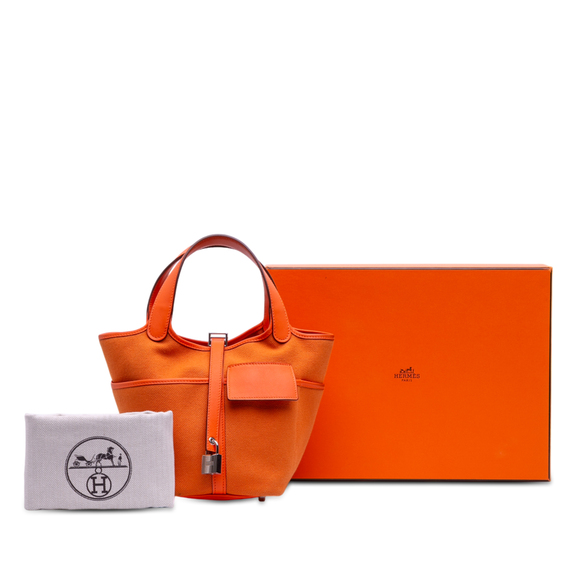 Pre-Loved Hermes Toile Goeland and Swift Cargo Picotin Lock 18 - Picture 12 of 12
